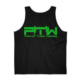 Prove Them Wrong Tank Top With Light Green Logo (Multiple Tank Colors/Non Embroidered)