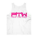 Prove Them Wrong Tank Top With Hot Pink Logo (Multiple Tank Colors/Non Embroidered)