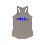 Prove Them Wrong Women's Tank Top With Blue Logo (Multiple Tank Colors/Non Embroidered)