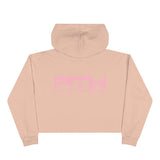 Prove Them Wrong Crop Top Hoodie With Light Pink Logo (Multiple Hoodie Colors Non/Embroidered)