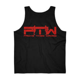 Prove Them Wrong Tank Top With Red Logo (Multiple Tank Colors/Non Embroidered)