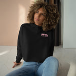 Prove Them Wrong Crop Top Hoodie With Light Pink Logo (Multiple Hoodie Colors Non/Embroidered)