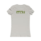 Prove Them Wrong Women's T-Shirt With Olive Green Logo (Multiple Shirt Colors/Non Embroidered)