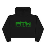 Prove Them Wrong Crop Top Hoodie With Green Logo (Multiple Hoodie Colors Non/Embroidered)