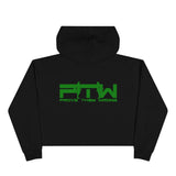 Prove Them Wrong Crop Top Hoodie With Green Logo (Multiple Hoodie Colors Non/Embroidered)