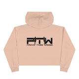 Prove Them Wrong Crop Top Hoodie With Black Logo (Multiple Hoodie Colors Non/Embroidered)