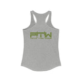 Prove Them Wrong Women's Tank Top With Olive Green Logo (Multiple Tank Colors/Non Embroidered)