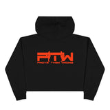 Prove Them Wrong Crop Top Hoodie With Orange Logo (Multiple Hoodie Colors Non/Embroidered)