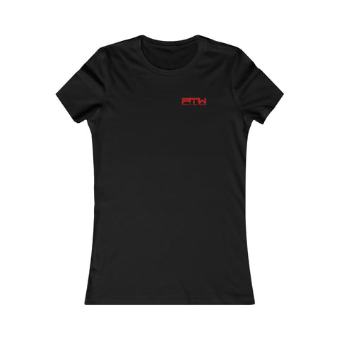 Prove Them Wrong Women's T-Shirt With Red Logo (Multiple Shirt Colors/Non Embroidered)