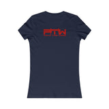 Prove Them Wrong Women's T-Shirt With Red Logo (Multiple Shirt Colors/Non Embroidered)