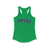 Prove Them Wrong Women's Tank Top With Purple Logo (Multiple Tank Colors/Non Embroidered)