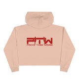 Prove Them Wrong Crop Top Hoodie With Red Logo (Multiple Hoodie Colors Non/Embroidered)