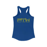 Prove Them Wrong Women's Tank Top With Olive Green Logo (Multiple Tank Colors/Non Embroidered)