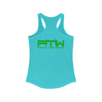 Prove Them Wrong Women's Tank Top With Light Green Logo (Multiple Tank Colors/Non Embroidered)