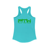 Prove Them Wrong Women's Tank Top With Light Green Logo (Multiple Tank Colors/Non Embroidered)