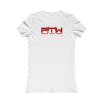 Prove Them Wrong Women's T-Shirt With Red Logo (Multiple Shirt Colors/Non Embroidered)