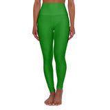 Green Prove Them Wrong High Waisted Leggings With Black Logo (Non Embroidered)