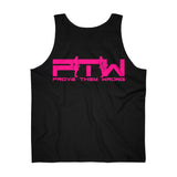 Prove Them Wrong Tank Top With Hot Pink Logo (Multiple Tank Colors/Non Embroidered)