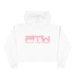 Prove Them Wrong Crop Top Hoodie With Light Pink Logo (Multiple Hoodie Colors Non/Embroidered)