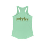 Prove Them Wrong Women's Tank Top With Olive Green Logo (Multiple Tank Colors/Non Embroidered)