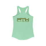 Prove Them Wrong Women's Tank Top With Olive Green Logo (Multiple Tank Colors/Non Embroidered)