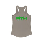 Prove Them Wrong Women's Tank Top With Light Green Logo (Multiple Tank Colors/Non Embroidered)