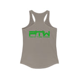 Prove Them Wrong Women's Tank Top With Light Green Logo (Multiple Tank Colors/Non Embroidered)