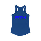 Prove Them Wrong Women's Tank Top With Blue Logo (Multiple Tank Colors/Non Embroidered)