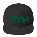 Prove Them Wrong Snapback Hat With Green Logo (Multiple Hat Colors/Embroidered)