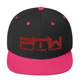 Prove Them Wrong Snapback Hat With Red Logo (Multiple Hat Colors/Embroidered)