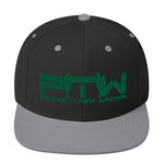 Prove Them Wrong Snapback Hat With Green Logo (Multiple Hat Colors/Embroidered)