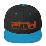 Prove Them Wrong Snapback Hat With Orange Logo (Multiple Hat Colors/Embroidered)