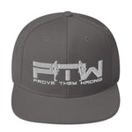 Prove Them Wrong Snapback Hat With White Logo (Multiple Hat Colors/Embroidered)