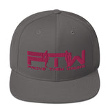 Prove Them Wrong Snapback Hat With PInk Logo (Multiple Hat Colors/Embroidered)