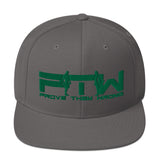 Prove Them Wrong Snapback Hat With Green Logo (Multiple Hat Colors/Embroidered)