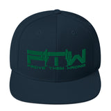 Prove Them Wrong Snapback Hat With Green Logo (Multiple Hat Colors/Embroidered)