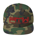 Prove Them Wrong Snapback Hat With Red Logo (Multiple Hat Colors/Embroidered)