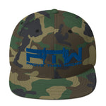 Prove Them Wrong Snapback Hat With Blue Logo (Multiple Hat Colors/Embroidered)