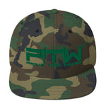 Prove Them Wrong Snapback Hat With Green Logo (Multiple Hat Colors/Embroidered)