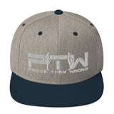 Prove Them Wrong Snapback Hat With White Logo (Multiple Hat Colors/Embroidered)