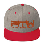 Prove Them Wrong Snapback Hat With Orange Logo (Multiple Hat Colors/Embroidered)