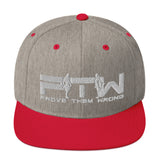 Prove Them Wrong Snapback Hat With White Logo (Multiple Hat Colors/Embroidered)