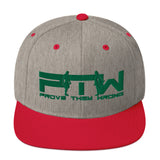 Prove Them Wrong Snapback Hat With Green Logo (Multiple Hat Colors/Embroidered)