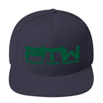 Prove Them Wrong Snapback Hat With Green Logo (Multiple Hat Colors/Embroidered)