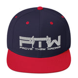 Prove Them Wrong Snapback Hat With White Logo (Multiple Hat Colors/Embroidered)