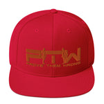 Prove Them Wrong Snapback Hat With Orange Logo (Multiple Hat Colors/Embroidered)