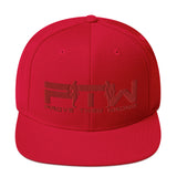 Prove Them Wrong Snapback Hat With Red Logo (Multiple Hat Colors/Embroidered)