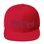 Prove Them Wrong Snapback Hat With PInk Logo (Multiple Hat Colors/Embroidered)