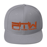 Prove Them Wrong Snapback Hat With Orange Logo (Multiple Hat Colors/Embroidered)