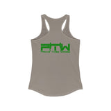 Prove Them Wrong Women's Tank Top With Green Logo (Multiple Tank Colors/Non Embroidered)